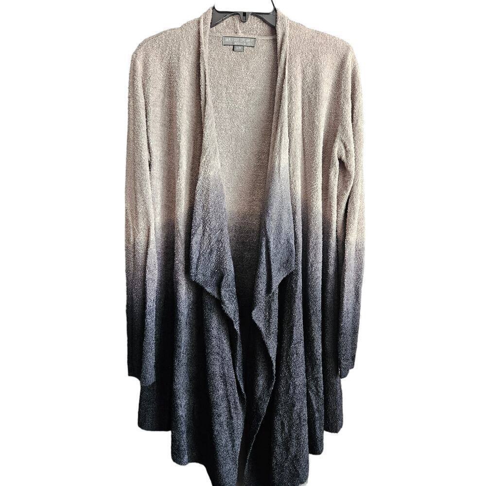 Barefoot Dreams S/M Tan Ombre Calypso‎ Draped Wrap Cardigan Bamboo Chic Lite